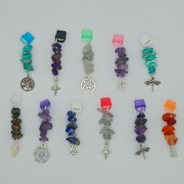 Gemstone Crystal Dust Plugs, Charms For Phone or Kindle, USB-C Accessory
