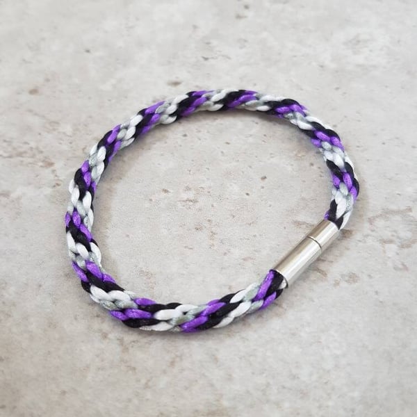 Asexual Bracelet, Ace flag Anklet, Asexual Pride gift