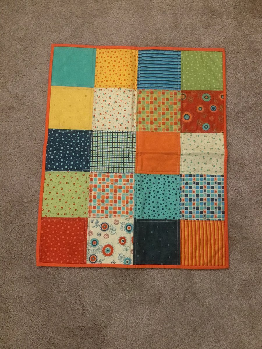 Modern Patchwork Pram Quilt