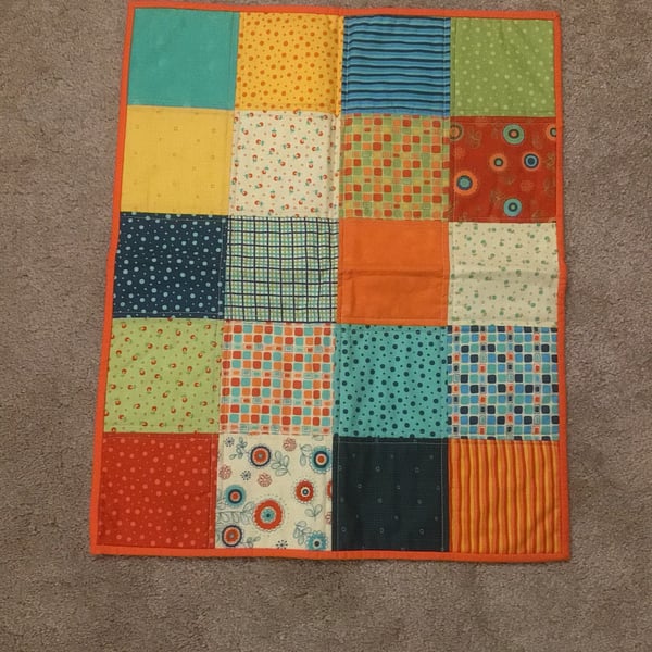 Modern Patchwork Pram Quilt