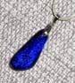 Small Blue Dichroic Glass Pendant - 1265 - Image 1