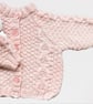 Hand Knitted Pink Cardigan - Chest 56cms (22") - Age 2 - 3 years