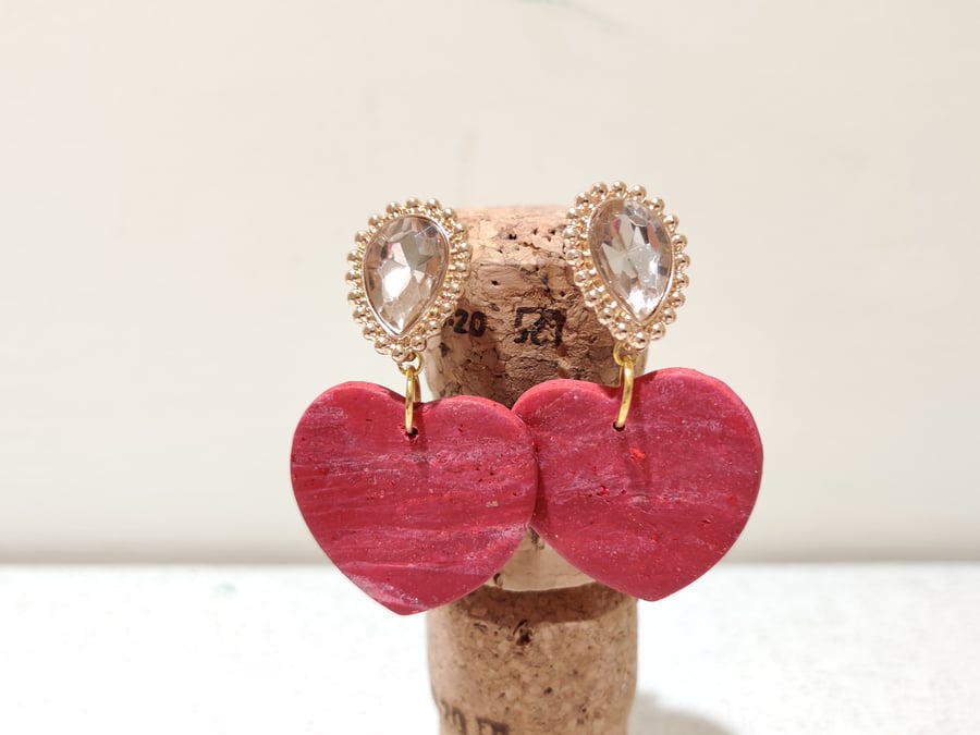 Red Valentine jewel heart