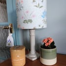 William Morris Wildflower Lily Classic Cylindrical Drum Lampshade.