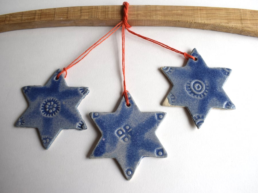Ceramic Star Decorations