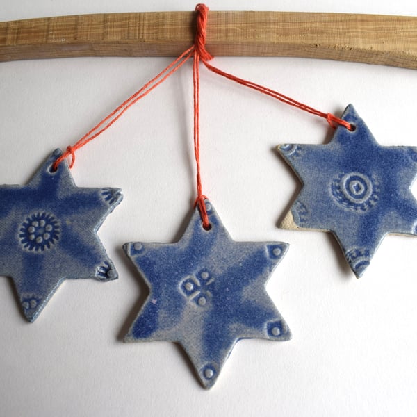 Ceramic Star Decorations