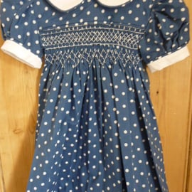 Hand Smocked Classic Baby's Dress, 6 m