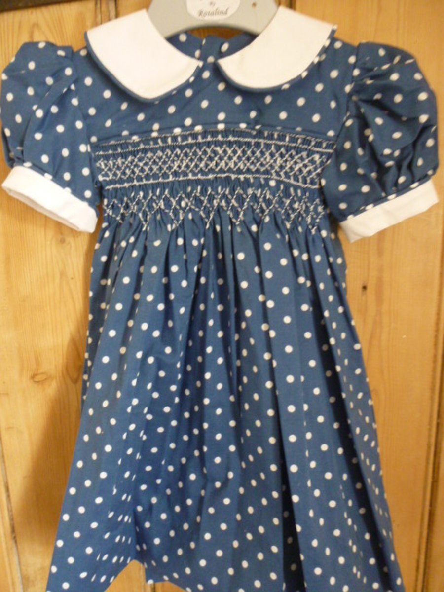 Hand Smocked Classic Baby's Dress, 6 m