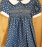 Hand Smocked Classic Baby's Dress, 6 m - Image 1