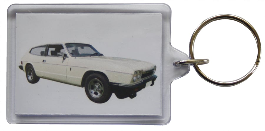 Reliant Scimitar GTE 1978 - Keyring with 50x35mm Insert - Car Enthusiast