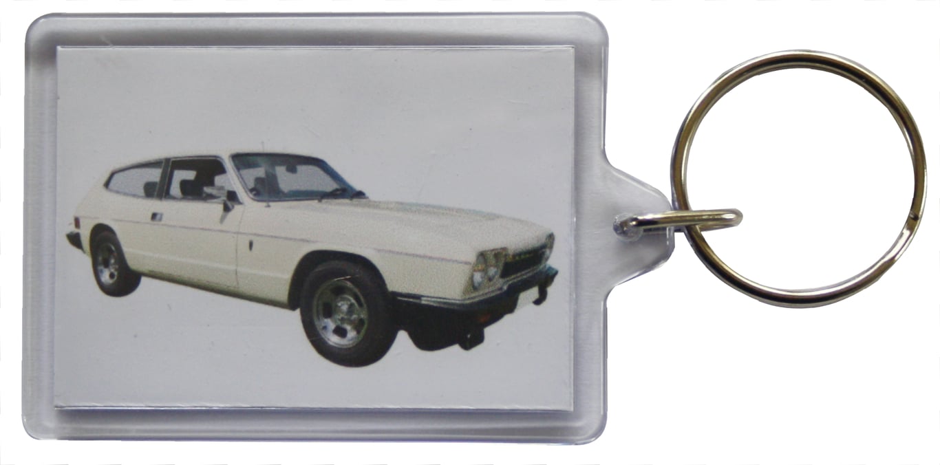 Reliant Scimitar GTE 1978 - Keyring with 50x35mm Insert - Car Enthusiast