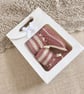October Birthstone Baby Booties – Hand Knitted Pink & Cream Keepsake Gift - Image 4