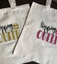 Tote Bags, with slogans on in organic cotton 5oz tote bags with vinyl writing on - Image 1
