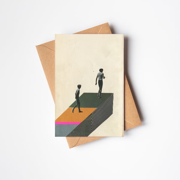 Swimming Greeting Card - Platform