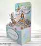 Fairy Pop-Up Box Birthday Card - fairies stars flowers butterflies unique card - Image 5