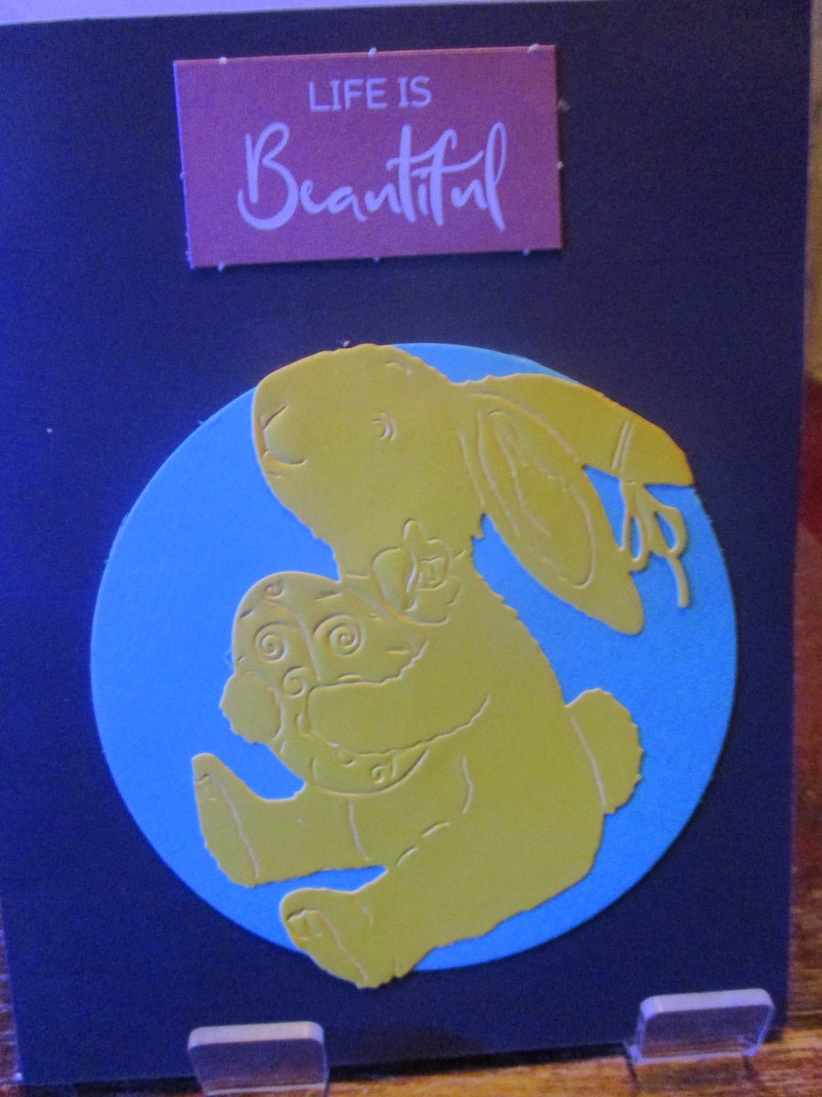 Life is Beautiful Easter Bunny Card