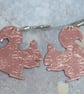 Squirrel earrings in copper - Image 9