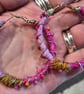 Fabric, Wire and Bead Earrings  - Image 3