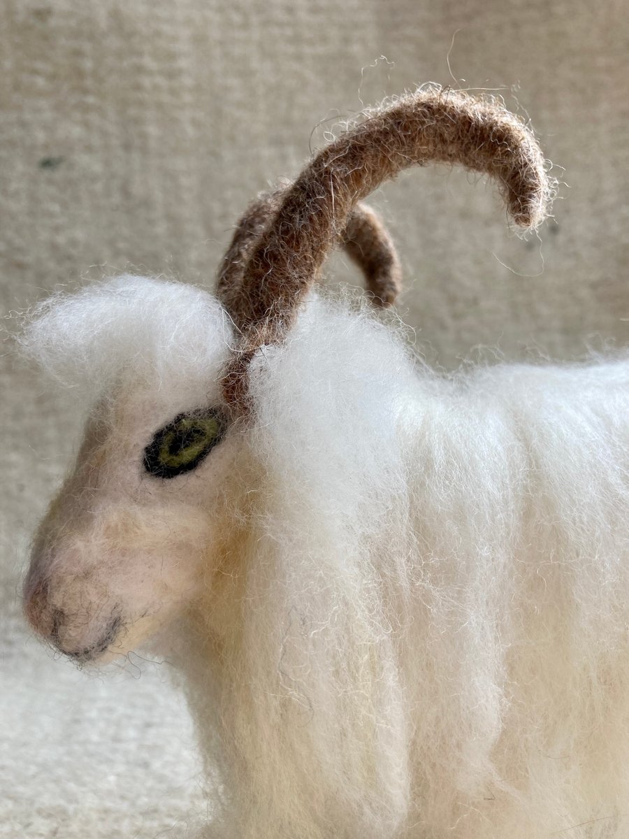Great Orme Goat Needle Felt Sculpture