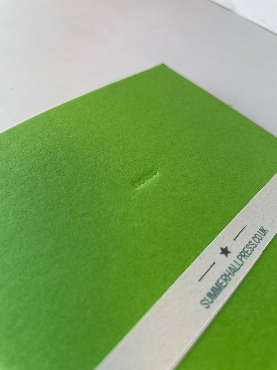 Set of 3 Blind embossed notebooks A6 - Folksy