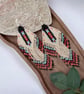Handmade Miyuki Bead Fringe Earrings in a Native American Inspired Design