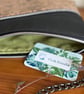 Handmade Cork Shoulder Bag – Black & Abstract Design with Olive Green Lining - Image 3