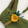 Green Tweed Bunny Purse