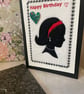 Handmade embroidered appliqué greetings card  - Image 3