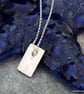 Silver pebble beach pendant, beach themed jewellery - Image 3