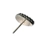 Sterling Silver 925 & Striped Surfite Teardrop Shaped Statement Nose Stud - Image 6