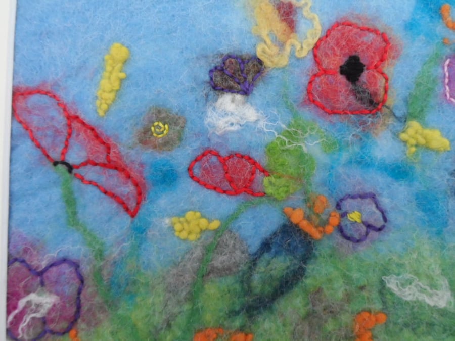 Felted Flower Picture 