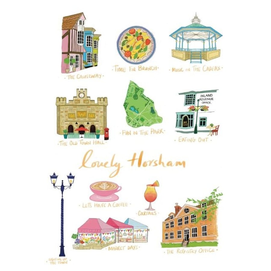 Horsham Lovely Horsham print by Susie West