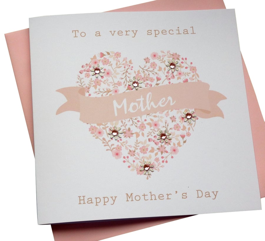 Handmade 'Mum' Personalised Mother's Day Card - Mom,Mum,Mummy,Mammy, Mommy,Mam,M