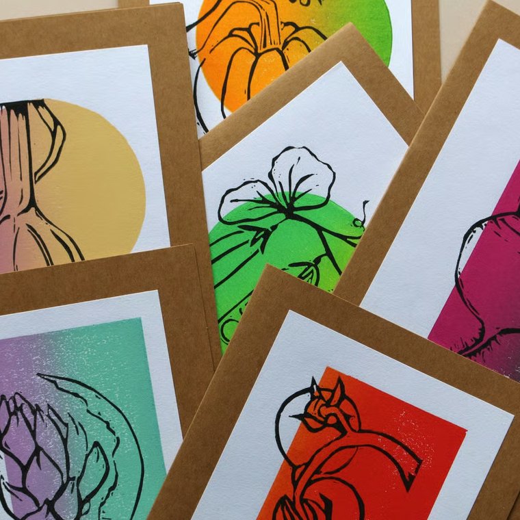 Allotment Harvest Card Bundle