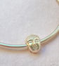 Buddha Spinner Bangle Silver 