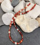 Carnelian stone necklace with sterling silver - Image 3