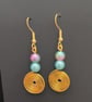 Hand Made spiral drop earring - Image 2