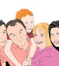 Quirky portraits to order as a digital file for you to print and frame.  - Image 2