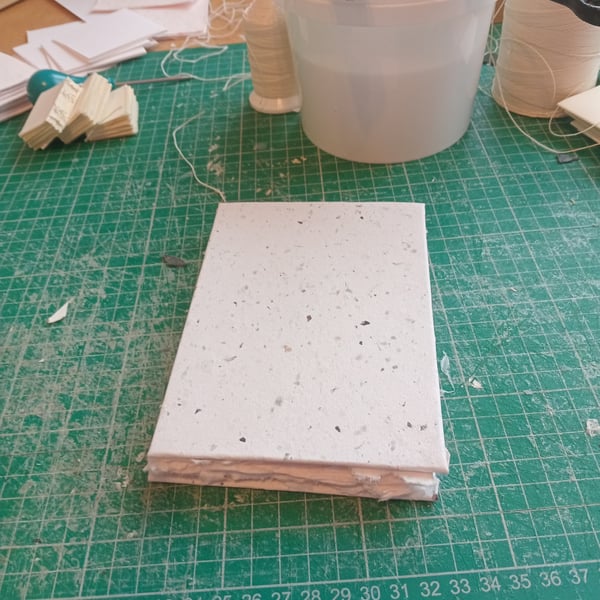 Folding sketchbo concertina panorama A6 with indian cotton rag paper 