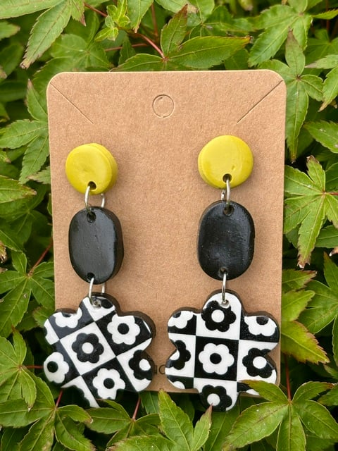 Boho Flower Drop Earrings
