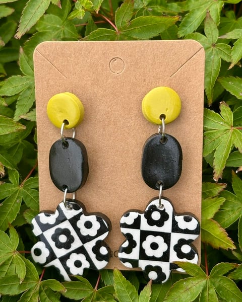 Boho Flower Drop Earrings