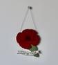 'Lest we Forget Poppy' - Hanging Decoration - Image 2