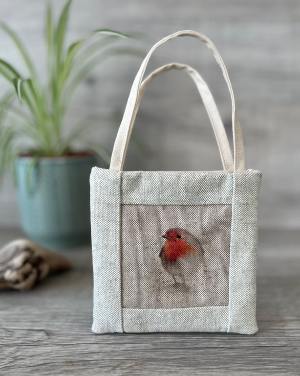 Mini Lined  Robin Tote Bag 