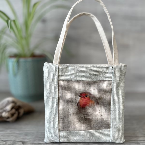 Mini Lined  Robin Tote Bag 