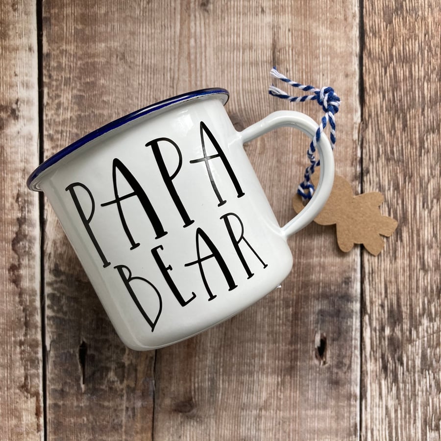Fathers Day Gift, Enamel Mugs, Mugs for Dad, Best Dad, Garden Lover, Camping Mug
