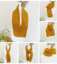 Gift Set - Chunky Gold Scarf & Ear Warmer - Image 6