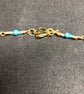 Bejewelled Wire Weave Elephant Necklace with Jasper, Tarnish resistant Gold plat - Image 10