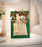 3D winter forest Christmas card hessian goodie bag keepsake woodland diorama art - Image 6