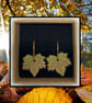 Fallen maple leaf lightweight clay hoop earrings