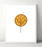Spotty Tree A4 Art Print - Image 4